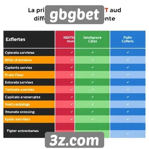 Comparativo entre gbgbet e concorrentes no mercado